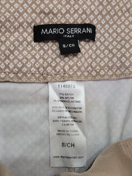 Mario Serrani Blush Pink Patterned Pencil Skirt - Picture 2 of 2